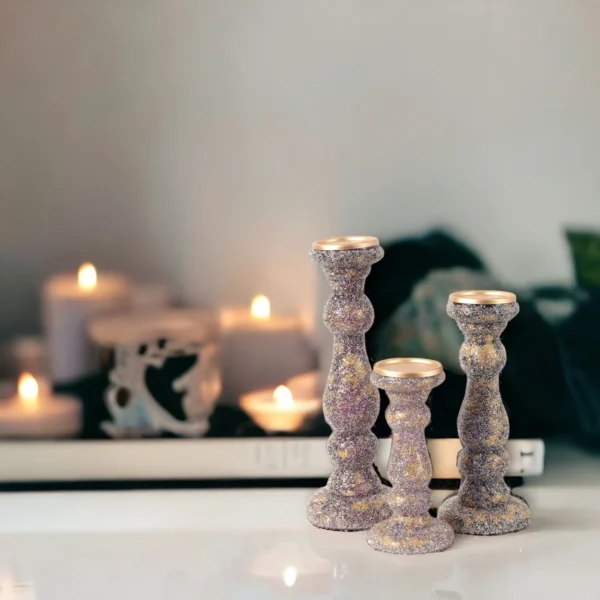 Glass Candle Stands