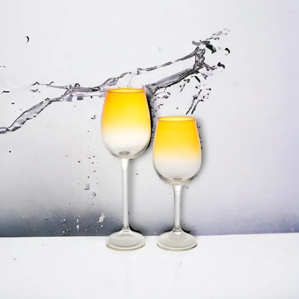 Goblet - Yellow Wine Glass
