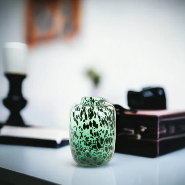 Leopard Glass Vase