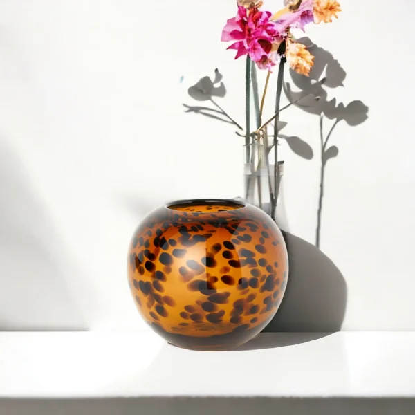 Light Amber Glass Vase