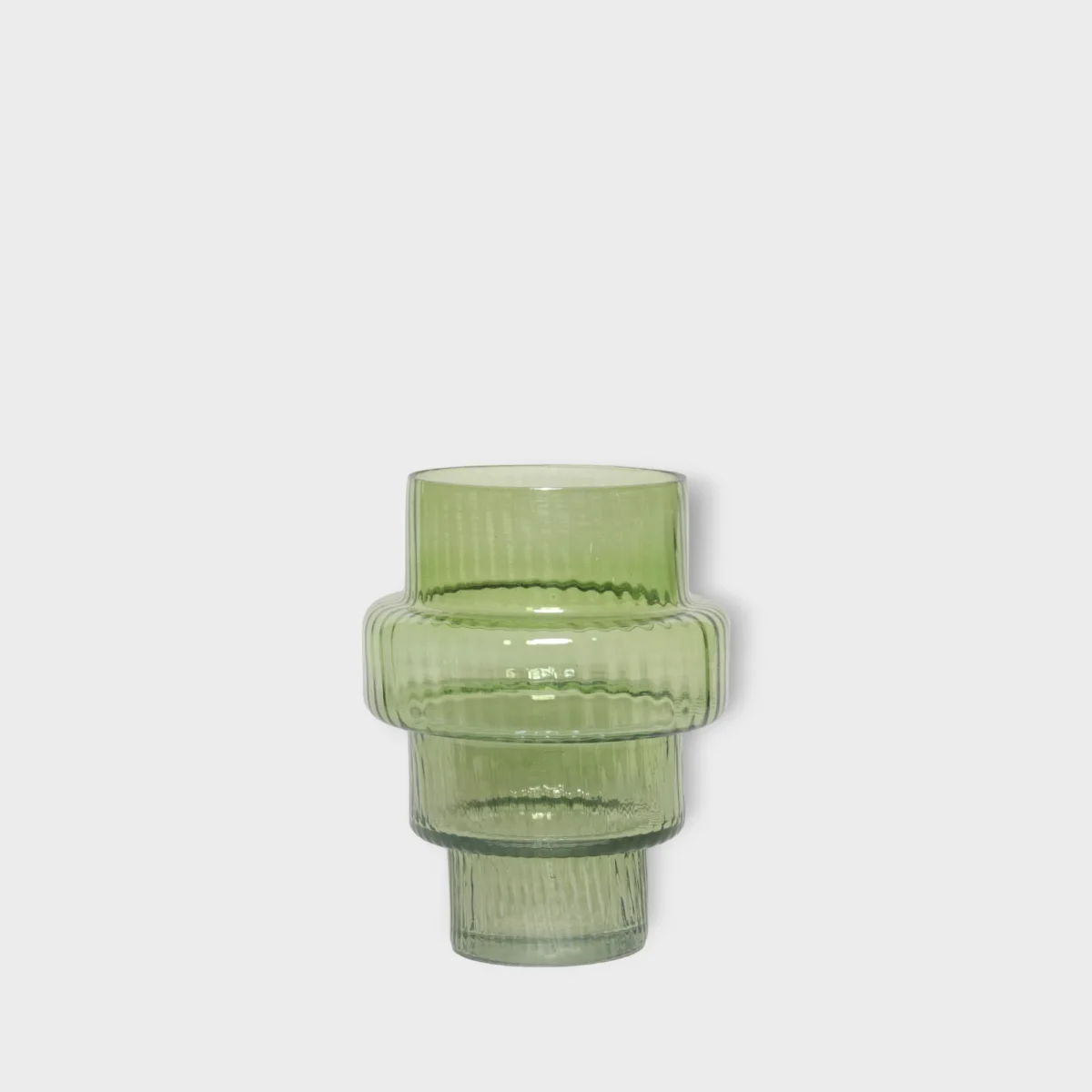 Glass Barrel Vase - Image 2