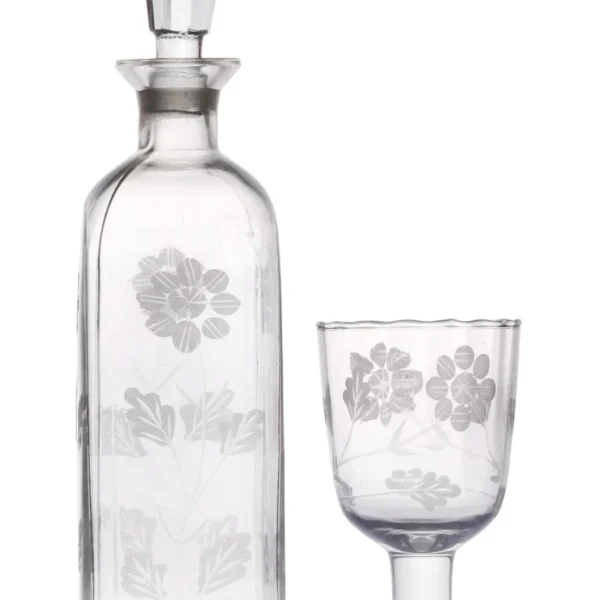 Glass Decanter With Tumbler Set