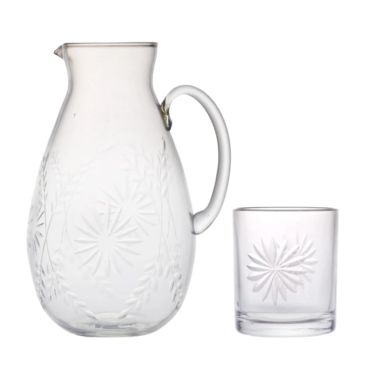 Glass Decanter With Tumbler Set