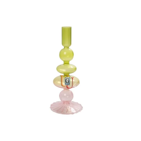 Glass Taper Candle Holder