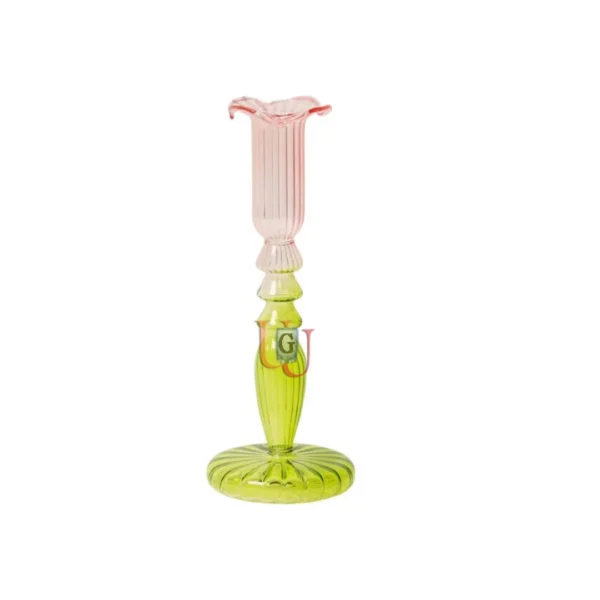 Glass Taper Candle Holder