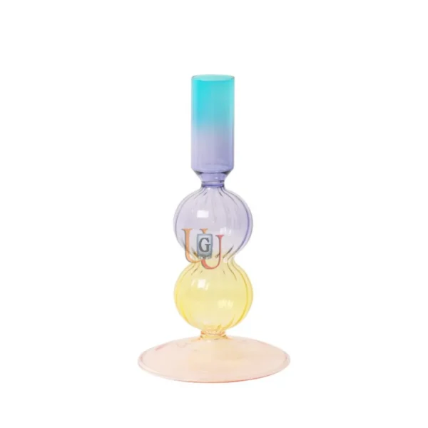 Glass Taper Candle Holder