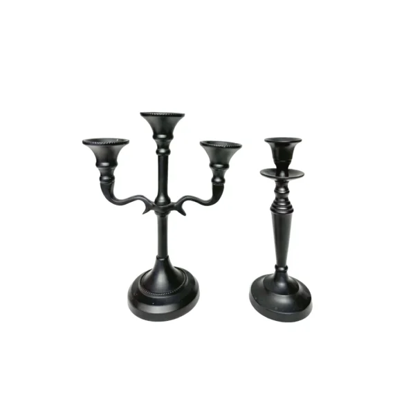 Aluminium Candle Holder ( Set of 2 )