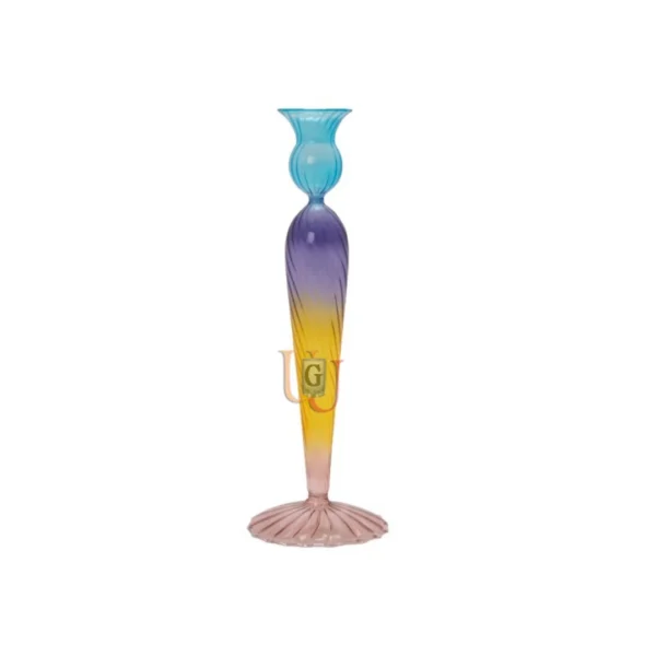 Glass Taper Candle Holder