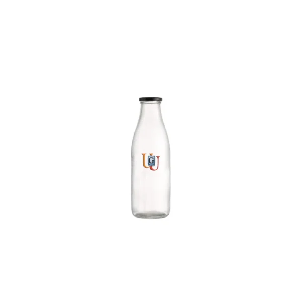 1000 ML Round Milkshake/ Juice Bottle With Lid