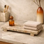 White Marble Vanity & Serving Tray
