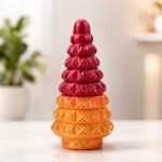 “Sunset Glow Metallic Christmas Tree Ornament