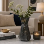 Noir Aurelia Metallic Vase